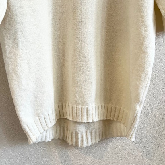 Tuckernuck Cream Mock Neck Oversized Knit Sweater Dress Size XS - Picture 9 of 12